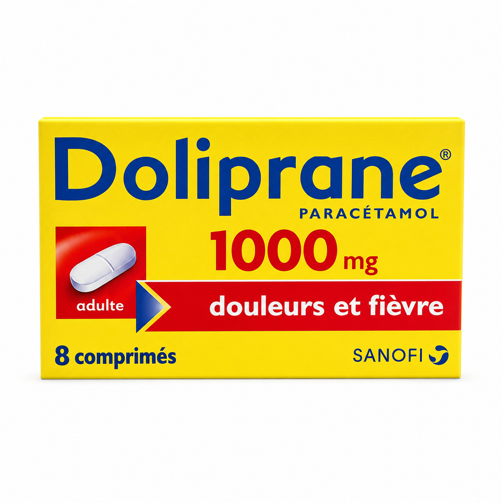 DOLIPRANE 1000MG B/8 CPR