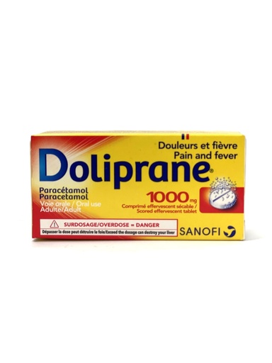 [3582910016755] DOLIPRANE 1000MG EFF B/8